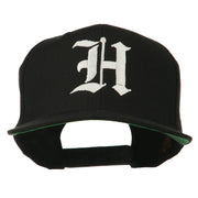 Old English H Embroidered Flat Bill Cap