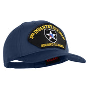 2nd Infantry Division Second to None Patched Solid Cotton Twill Pro Style Cap - Navy OSFM
