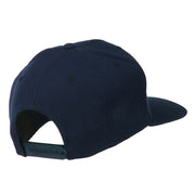 Old English I Embroidered Flat Bill Cap