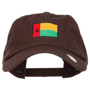 Guinea Bissau Flag Embroidered Unstructured Cap