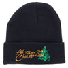 All I Want For Christmas Embroidered Beanie