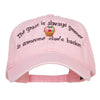 Grass is Greener Easter Embroidered Washed Cap