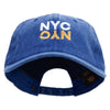 Reflection New York City Logo Embroidered Unstructured Pigment Dyed Cotton Cap - Royal OSFM