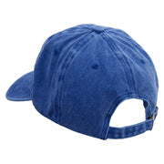 Reflection New York City Logo Embroidered Unstructured Pigment Dyed Cotton Cap - Royal OSFM