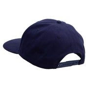 Active Battle Dance Embroidered Brushed Cotton Twill High Profile Extra Size Cap - Navy OSFM