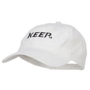 Keep It Embroidered Washed Cap