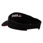 Sweet Aunt Embroidered Pro Style Cotton Twill Washed Visor - Black-Red OSFM