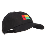 Guinea Bissau Flag Embroidered Unstructured Cap