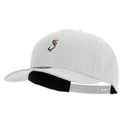 Pelican Logo Embroidered Solid Cotton Twill Prostyle Cap - White OSFM