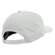 Pelican Logo Embroidered Solid Cotton Twill Prostyle Cap - White OSFM