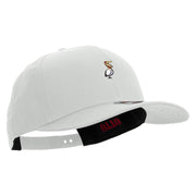 Pelican Logo Embroidered Solid Cotton Twill Prostyle Cap - White OSFM