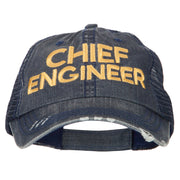 Chief Engineer Embroidered Low Profile Cotton Mesh Cap