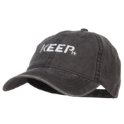 Keep It Embroidered Washed Cap