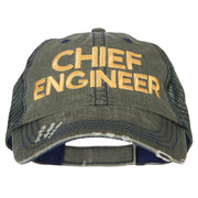 Chief Engineer Embroidered Low Profile Cotton Mesh Cap