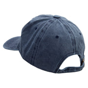 Reflection New York City Logo Embroidered Unstructured Pigment Dyed Cotton Cap - Navy OSFM