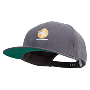 Active Battle Dance Embroidered Brushed Cotton Twill High Profile Extra Size Cap - Charcoal OSFM