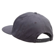 Active Battle Dance Embroidered Brushed Cotton Twill High Profile Extra Size Cap - Charcoal OSFM