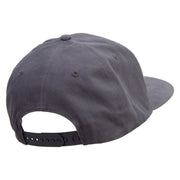 Active Battle Dance Embroidered Brushed Cotton Twill High Profile Extra Size Cap - Charcoal OSFM