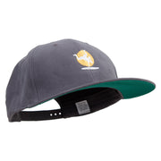 Active Battle Dance Embroidered Brushed Cotton Twill High Profile Extra Size Cap - Charcoal OSFM