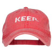 Keep It Embroidered Washed Cap