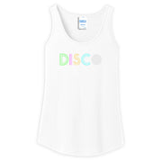 Disco Graphic Lady's Core Cotton Tank Top