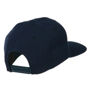 Old English J Embroidered Flat Bill Cap