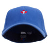 Canada Maple Leaf Torch Embroidered Low Profile Washed Flex Cap - Royal OSFM