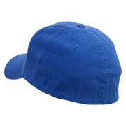 Canada Maple Leaf Torch Embroidered Low Profile Washed Flex Cap - Royal OSFM