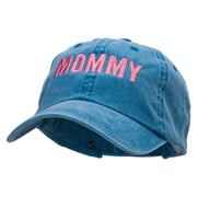 Mommy Embroidered Pigment Dyed Wash Caps