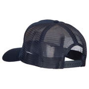 US Air Force Logo Embroidered Solid Cotton Mesh Pro Cap