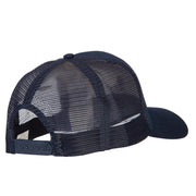 US Air Force Logo Embroidered Solid Cotton Mesh Pro Cap