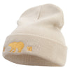 1850 California Bear Embroidered 12 Inch Long Knitted Beanie - Birch OSFM