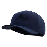 Offline Game Embroidered Solid Cotton Twill Pro Style Cap - Navy OSFM