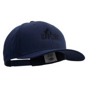 Offline Game Embroidered Solid Cotton Twill Pro Style Cap - Navy OSFM