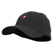 Canada Maple Leaf Torch Embroidered Low Profile Washed Flex Cap - Black OSFM