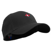 Canada Maple Leaf Torch Embroidered Low Profile Washed Flex Cap - Black OSFM