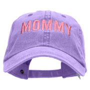 Mommy Embroidered Pigment Dyed Wash Caps