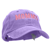 Mommy Embroidered Pigment Dyed Wash Caps