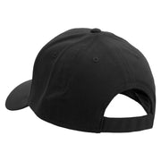 Cute Chucao Bird Embroidered Brushed Bull Denim Low Profile Cap - Black OSFM