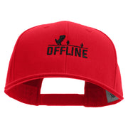 Offline Game Embroidered Solid Cotton Twill Pro Style Cap - Red OSFM