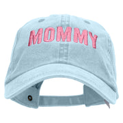 Mommy Embroidered Pigment Dyed Wash Caps