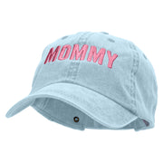 Mommy Embroidered Pigment Dyed Wash Caps