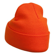 Halloween Evil Jack o Lantern Embroidered Long Beanie