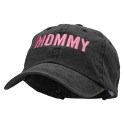 Mommy Embroidered Pigment Dyed Wash Caps