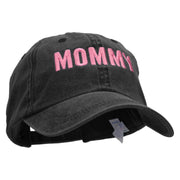 Mommy Embroidered Pigment Dyed Wash Caps