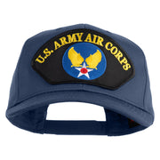 U.S. Army Air Corps Patched Solid Cotton Twill Pro Style Cap - Navy OSFM