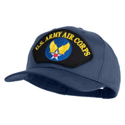 U.S. Army Air Corps Patched Solid Cotton Twill Pro Style Cap - Navy OSFM