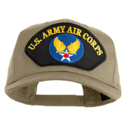 U.S. Army Air Corps Patched Solid Cotton Twill Pro Style Cap - Khaki OSFM