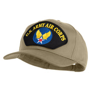 U.S. Army Air Corps Patched Solid Cotton Twill Pro Style Cap - Khaki OSFM