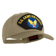 U.S. Army Air Corps Patched Solid Cotton Twill Pro Style Cap - Khaki OSFM
